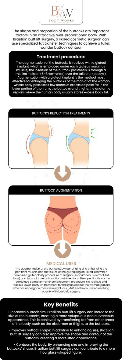 If you are considering enhancing your curves, understanding your surgical and non-surgical options is the vital first step toward achieving your ideal silhouette. At Body Works Plastic Surgery in Chicago, IL, our board-certified team offers highly advanced gluteal augmentation procedures customized to your unique anatomical needs. For more information, contact us or request an appointment online. We are conveniently located at 3918 W 63rd St Chicago, IL 60629